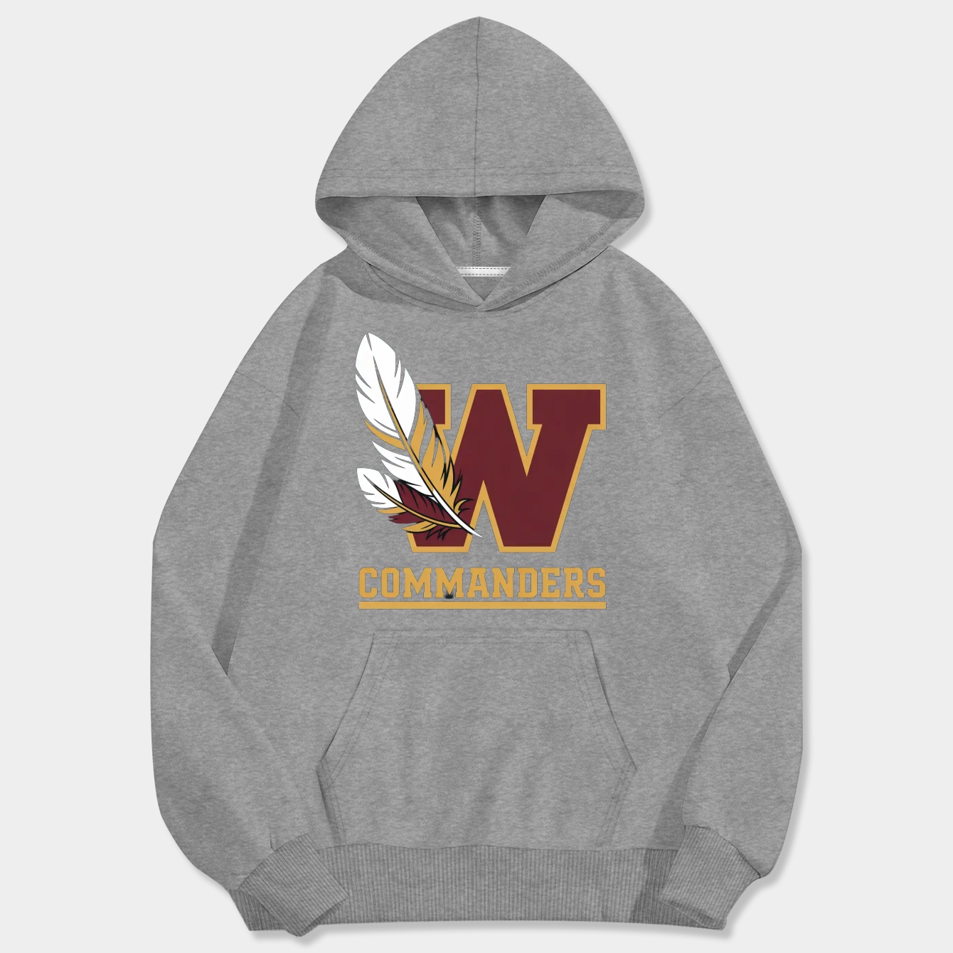 Feathers Washington Commanders #97 Men's Big & Tall Hoodie