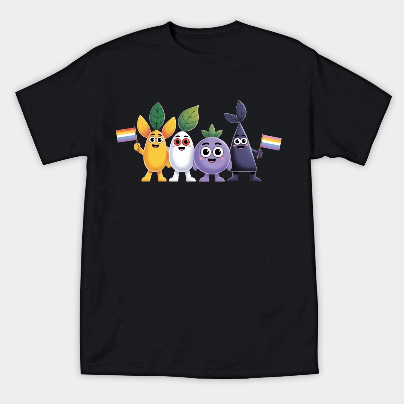 Pride Pikmin Nonbinary Women's Athletic Performance T-Shirt