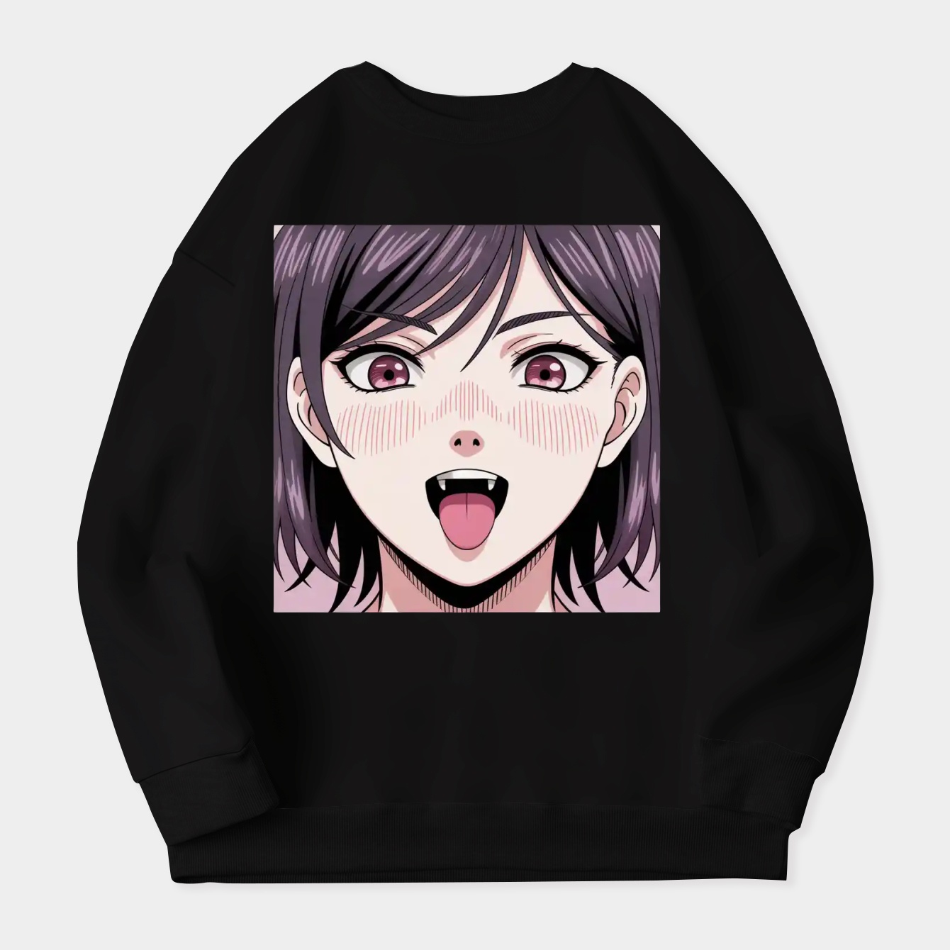 Ahegao Women's Crewneck Sweatshirt
