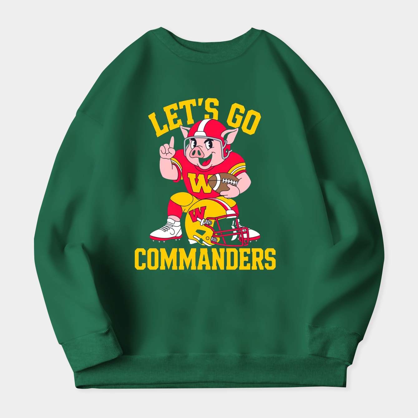 let's go Washington Commanders Women's Crewneck Sweatshirt