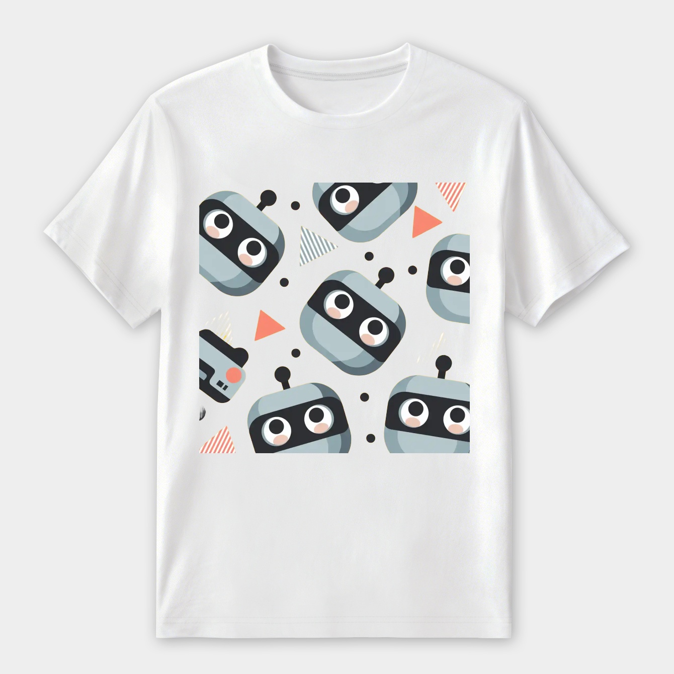 Bot pattern - Yellow Women's Premium Soft T-Shirt