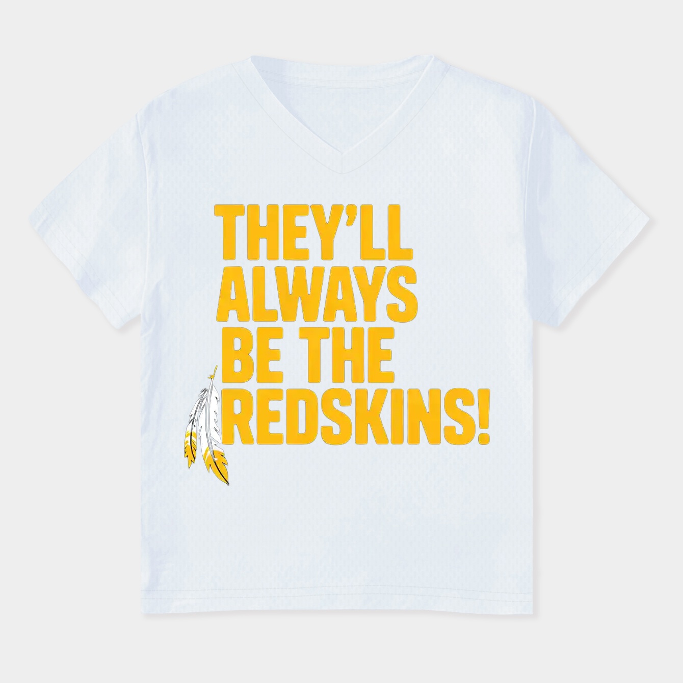 Washington Commanders Always Be Redskins Women's Plus Size V-Neck T-Shirt
