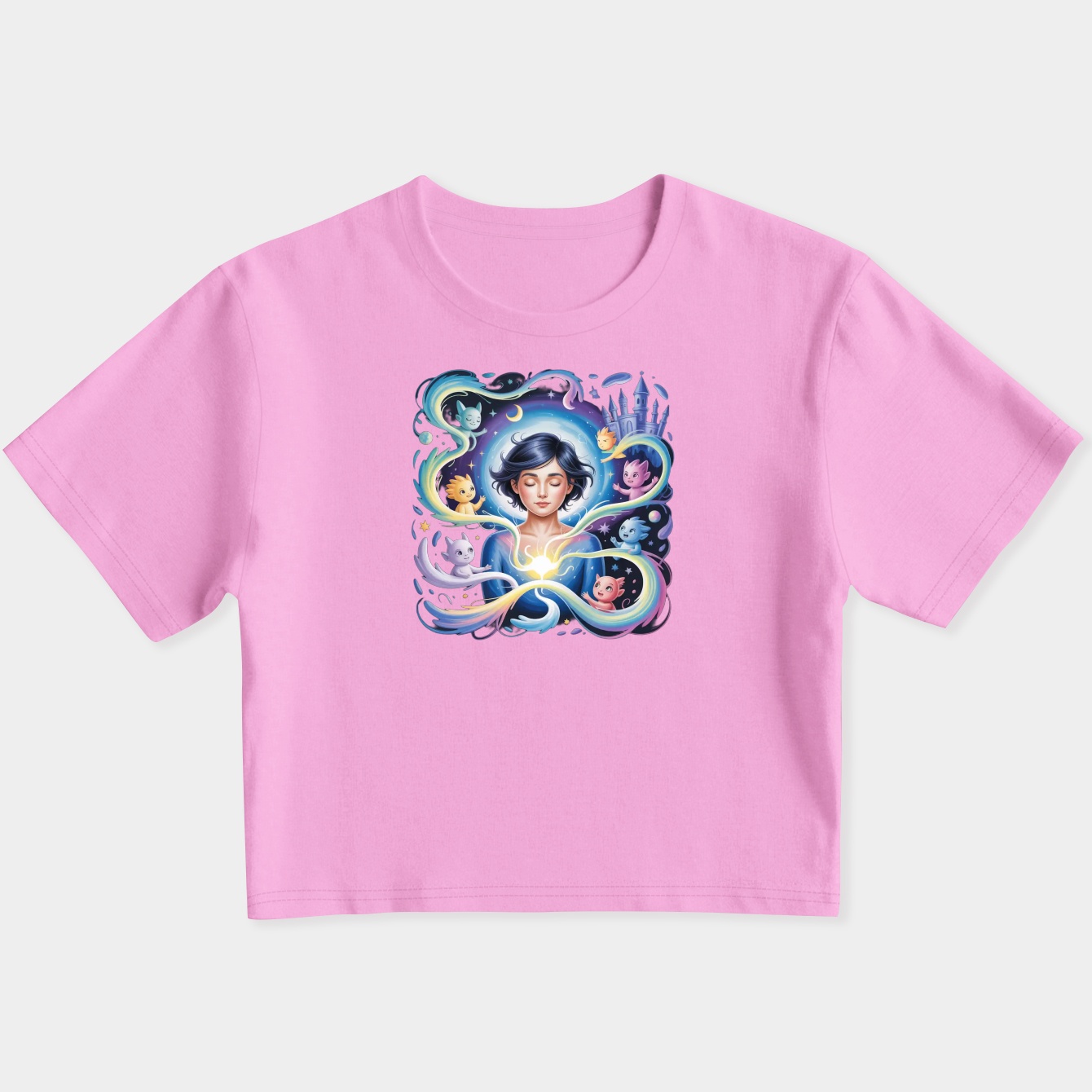 Watching And Dreaming Women's Slim Fit Baby Tee