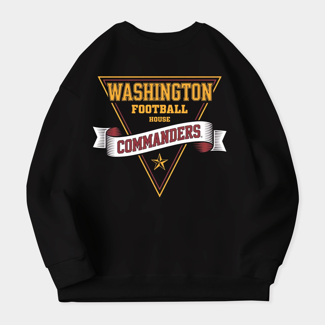 Retro Washington Commanders Women's Crewneck Sweatshirt
