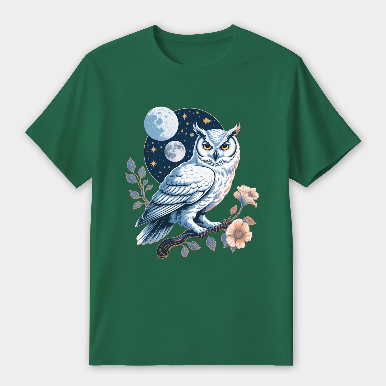 White Owl at Night Women's Premium Soft T-Shirt