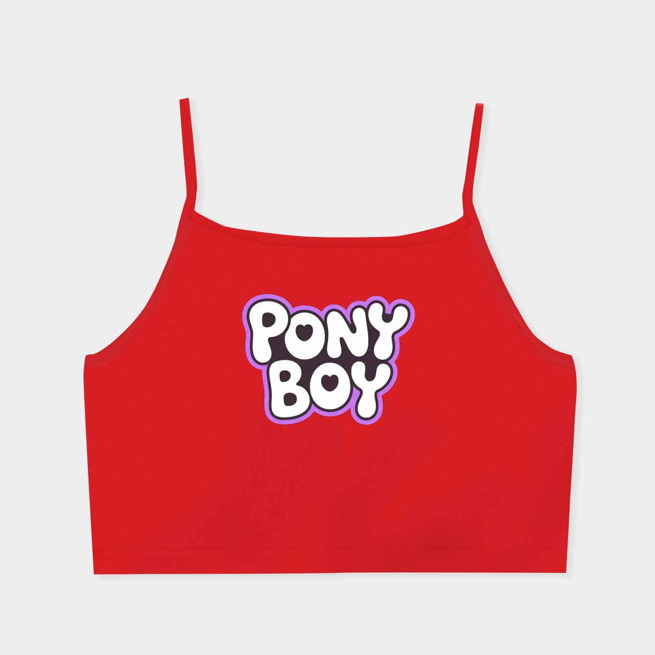 PONY BOY Women's Spaghetti Strap Tank Top