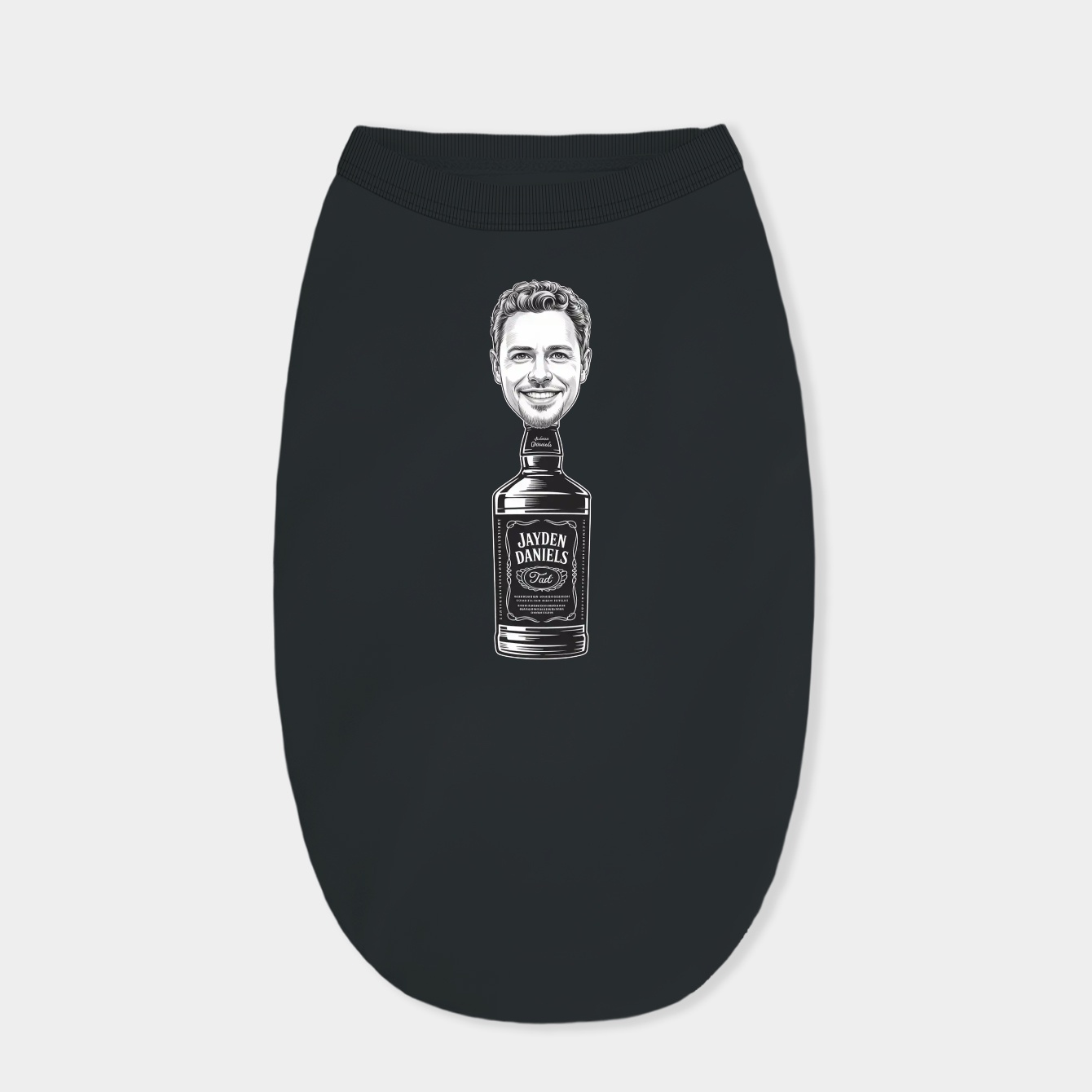 jayden daniels bottle White Dog Shirt