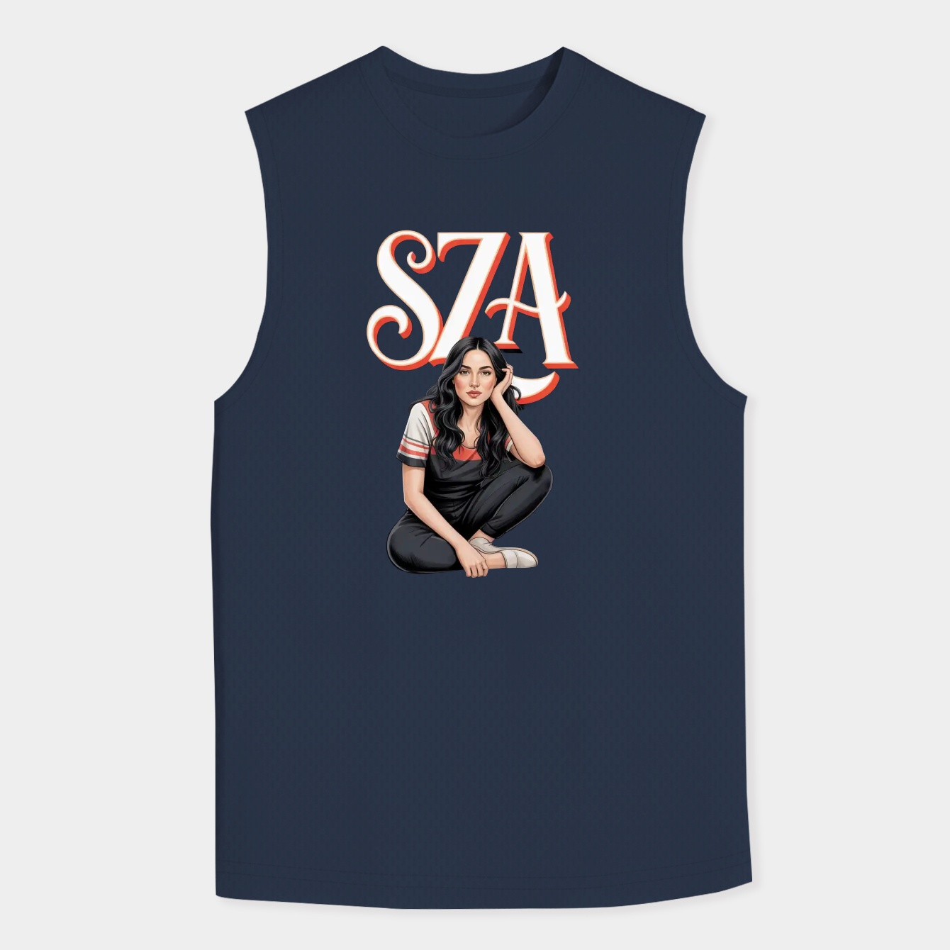 SZA R&B Singer Fan Art Tribute Men's Tank Top