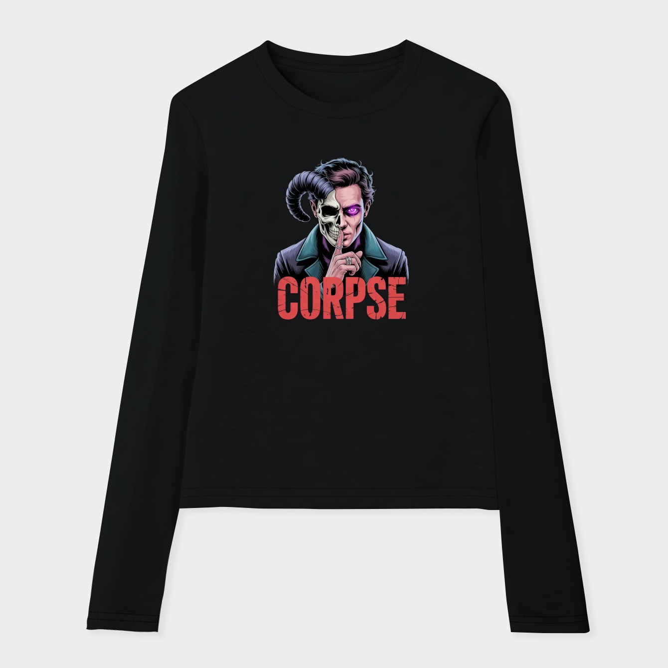 Corpse Husband corpse Red Face Women's Soft Long Sleeve T-Shirt