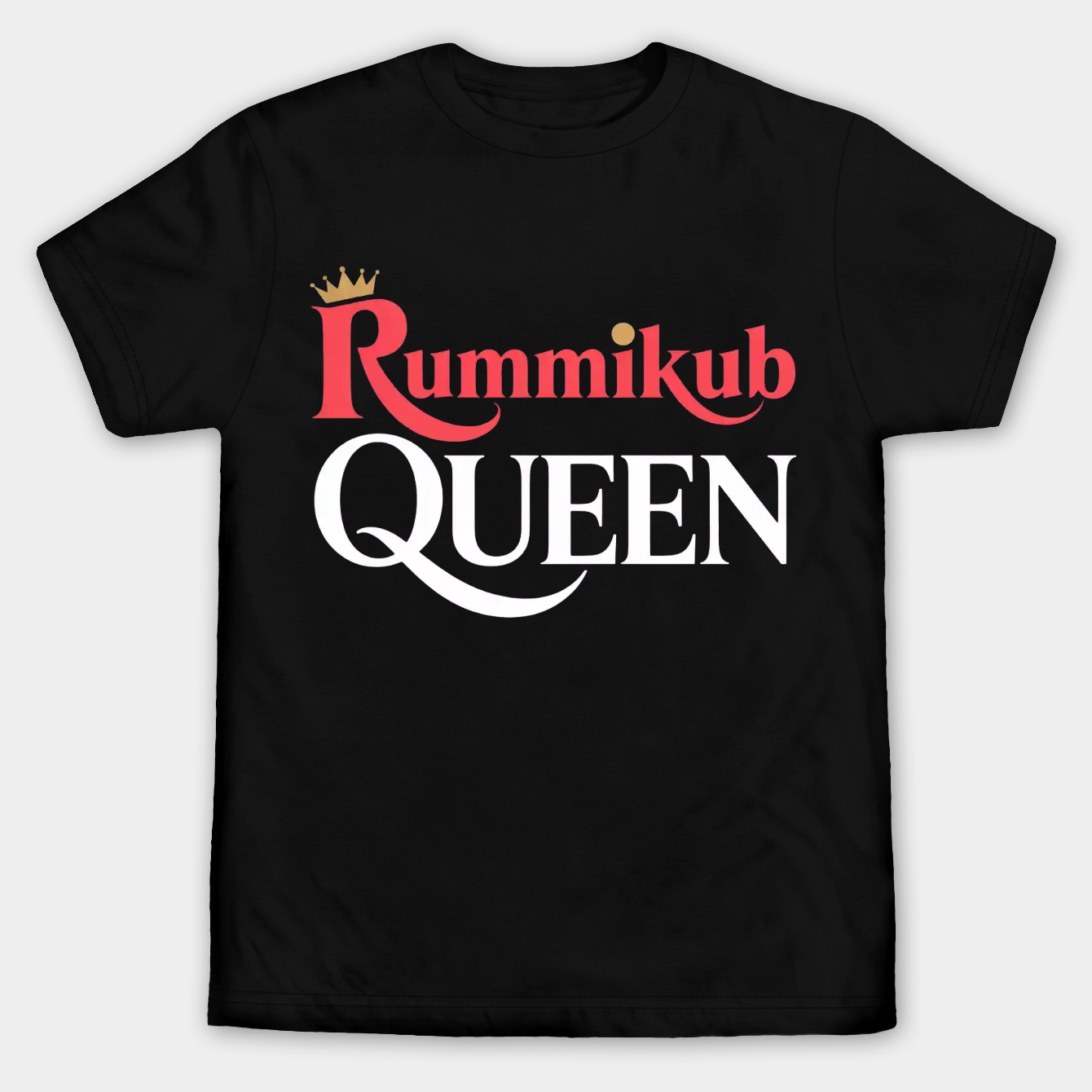 Rummikub Queen Royal Font Men's Big & Tall T-shirt