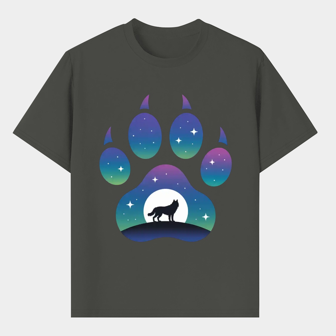 Lights Lone Wolf Men's T-Shirt
