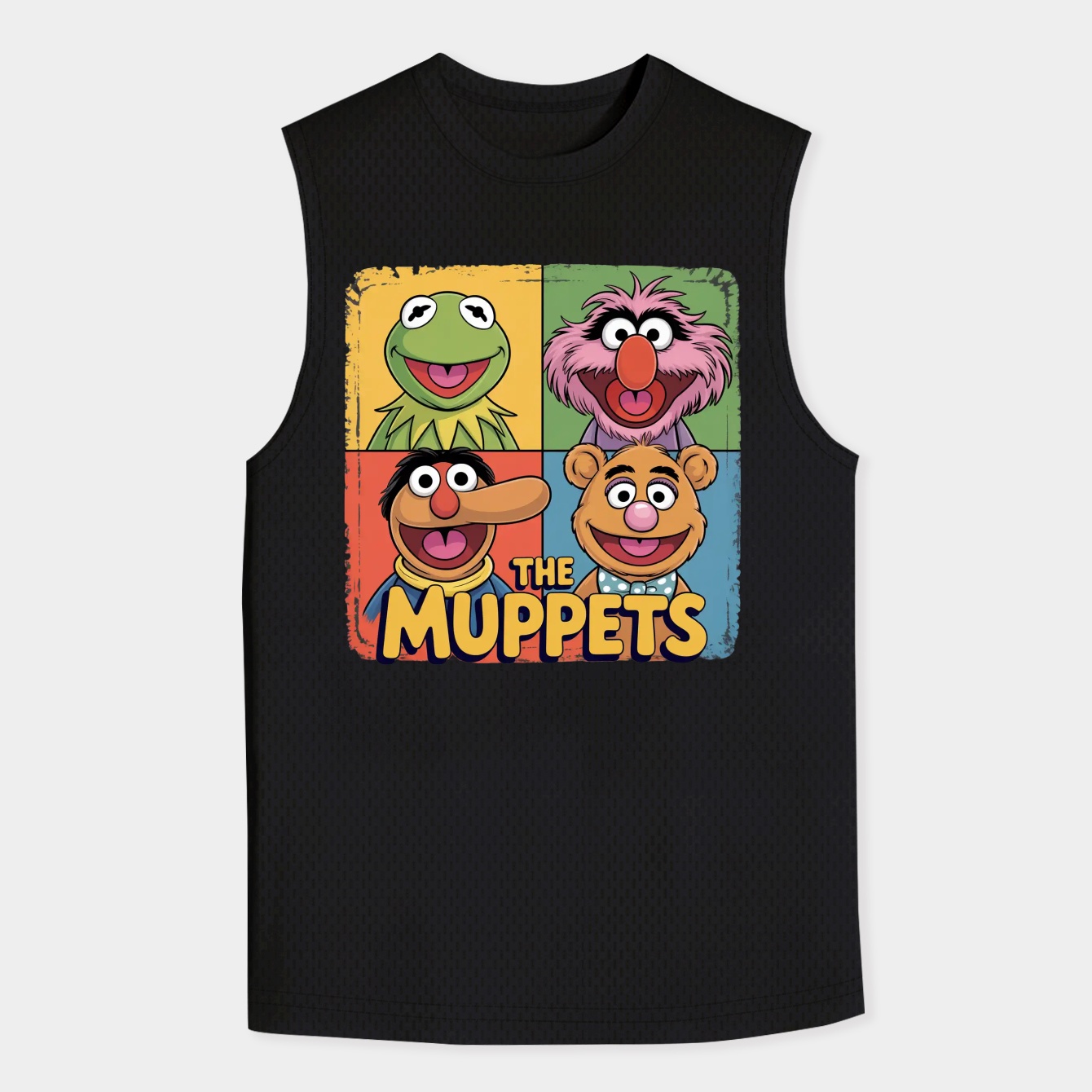The Muppets Muppet Square Men's Big & Tall Tank Top