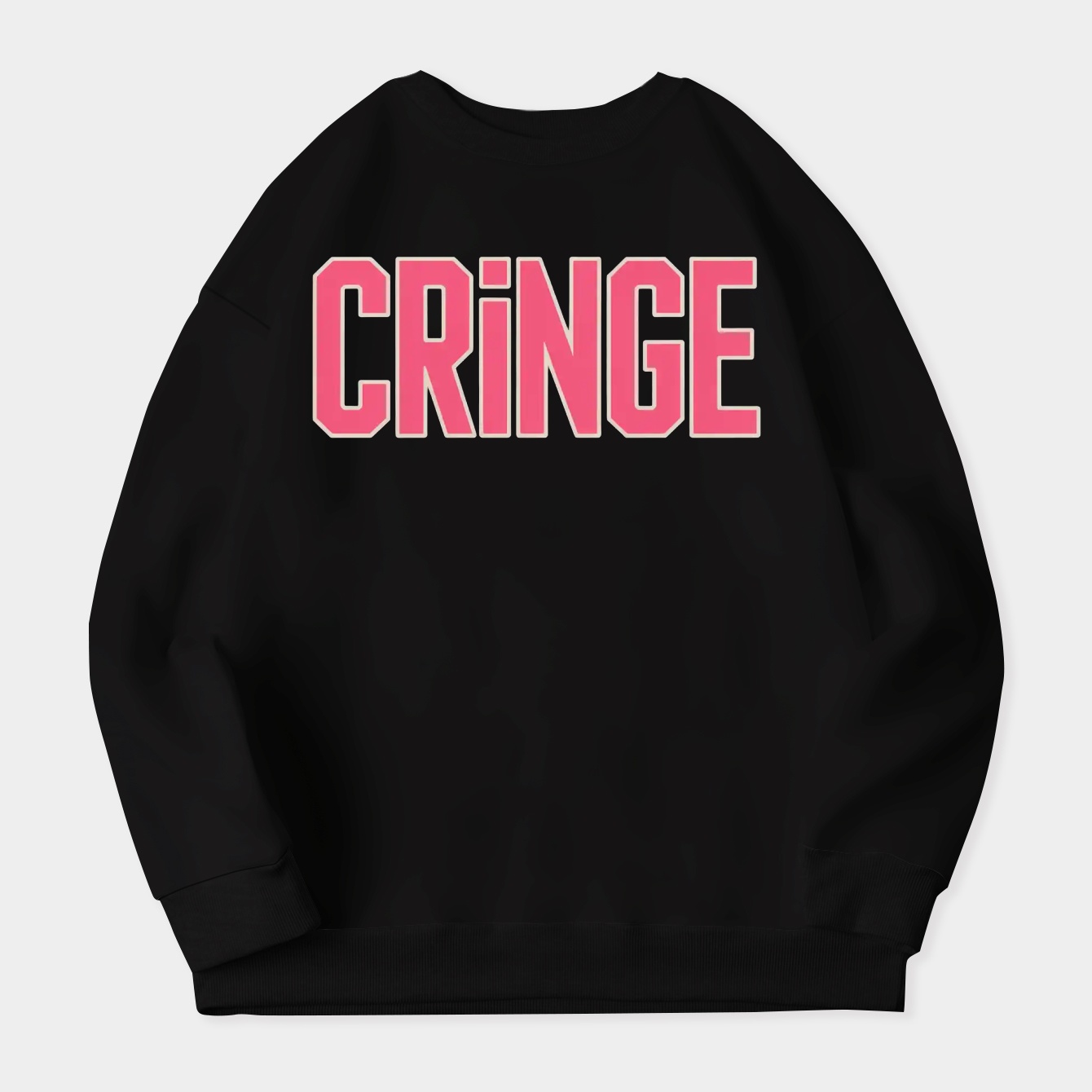 CRINGE Bold Retro Text Women's Plus Size Sweatshirt