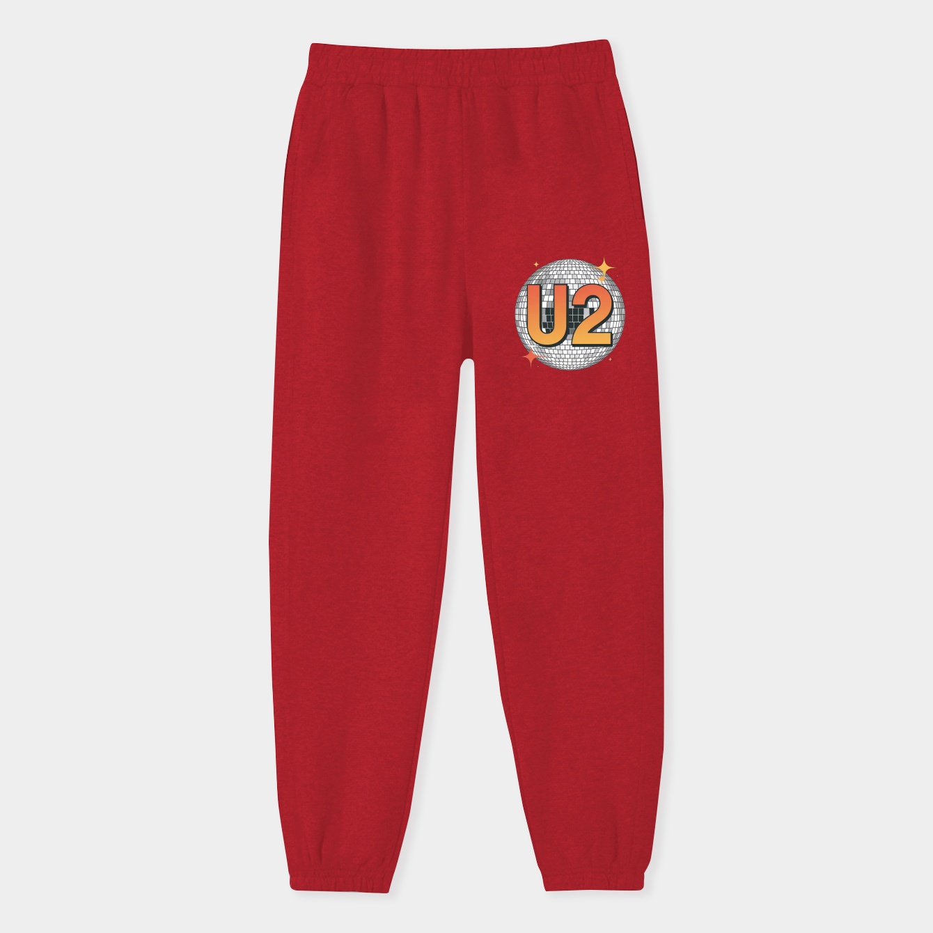 U2 Disco Ball Orange Women's Sweatpants
