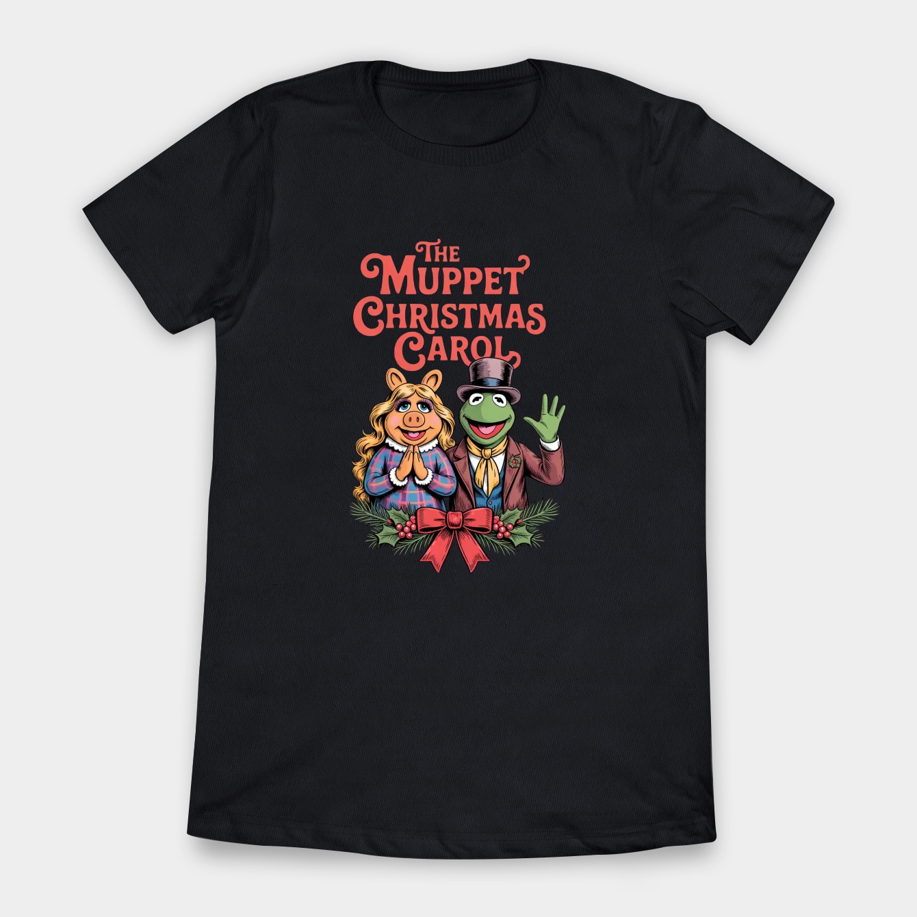The Muppet Christmas Carol Kermit & Miss Piggy Women's T-Shirt