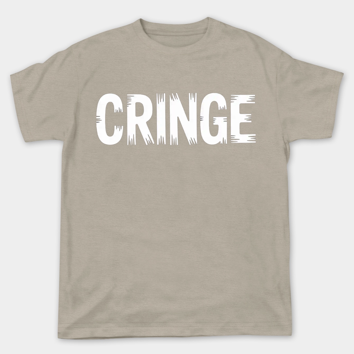 Cringe Bold White Text Design Women's Plus Size T-shirt