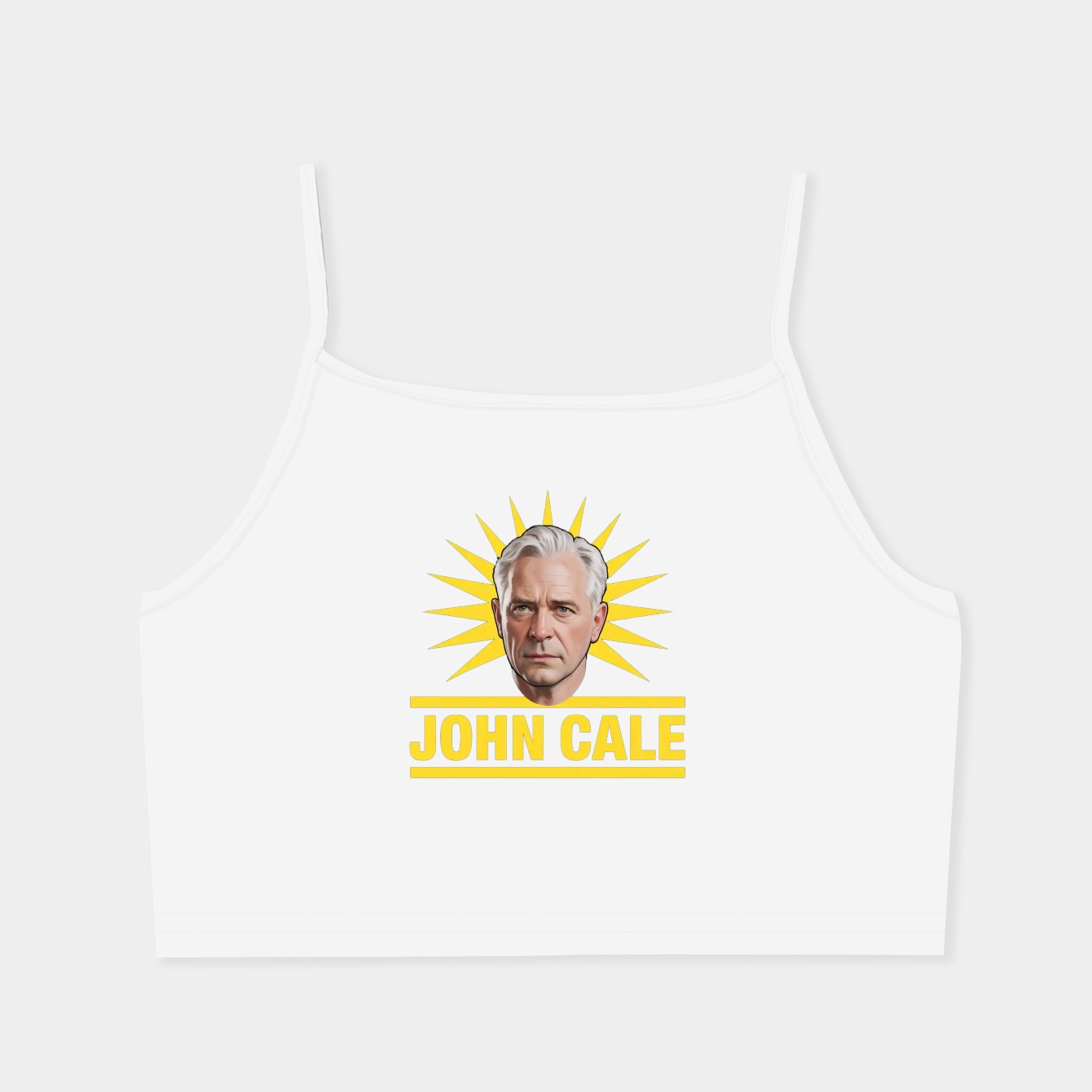John Cale Graphic Design Women's  Spaghetti Strap Tank Top