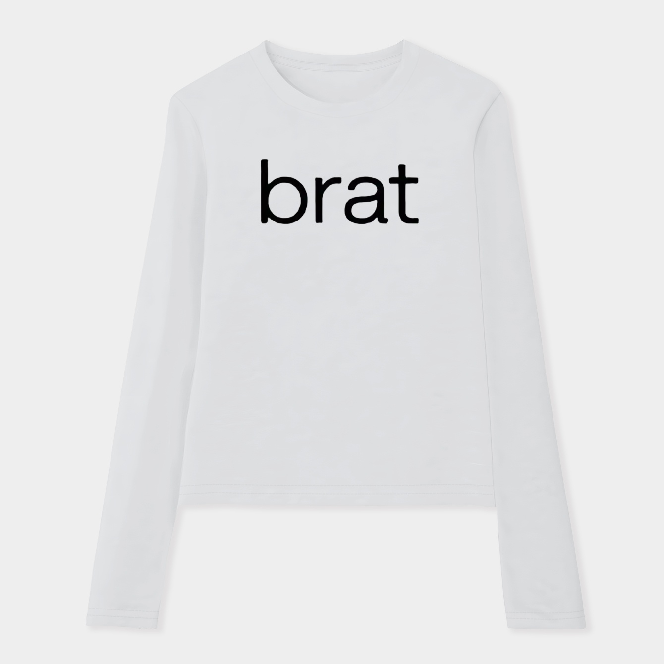 BRAT BLACK Women's Soft Long Sleeve T-Shirt