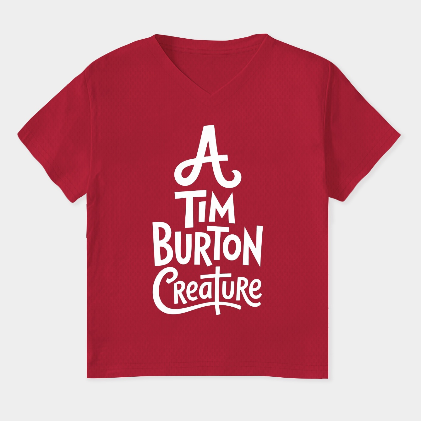 A "Tim Burton" Creature Women's Plus Size V-Neck T-Shirt