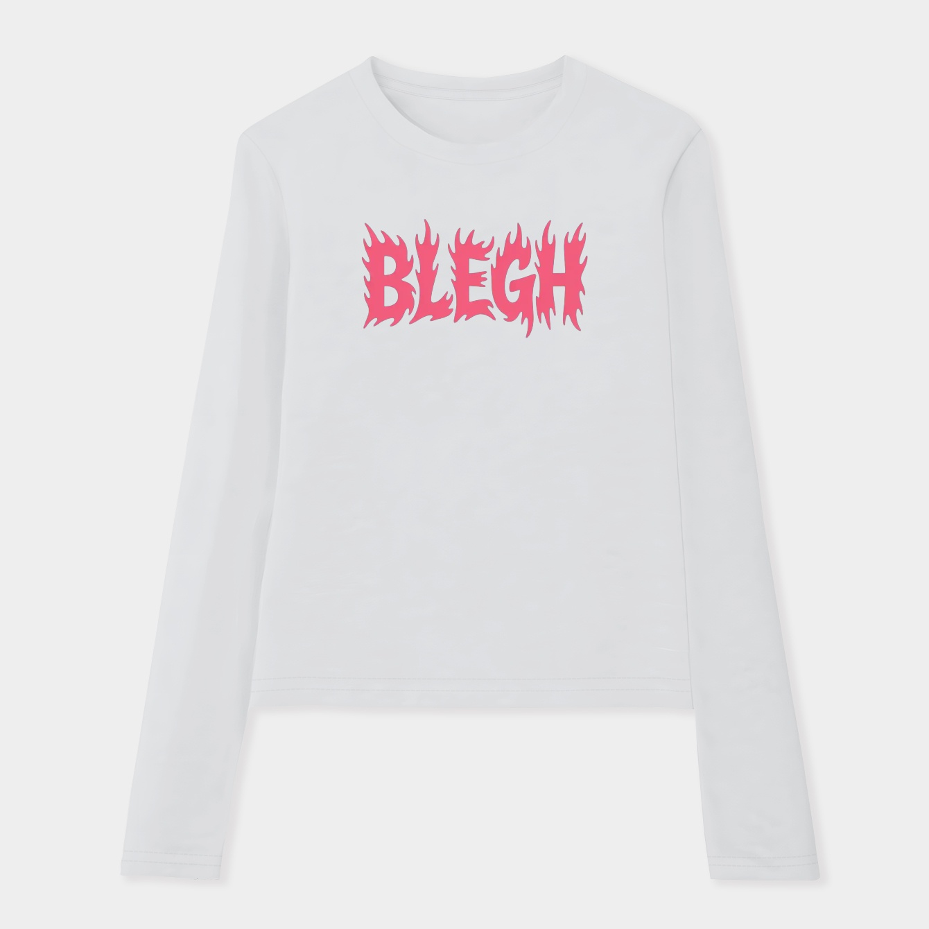 Double Pink Blegh Women's Soft Long Sleeve T-Shirt