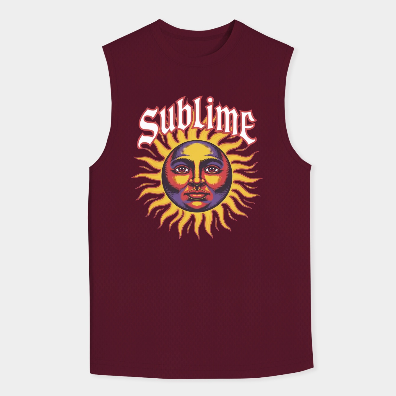 sublime radiant psychedelic sun Men's Tank Top