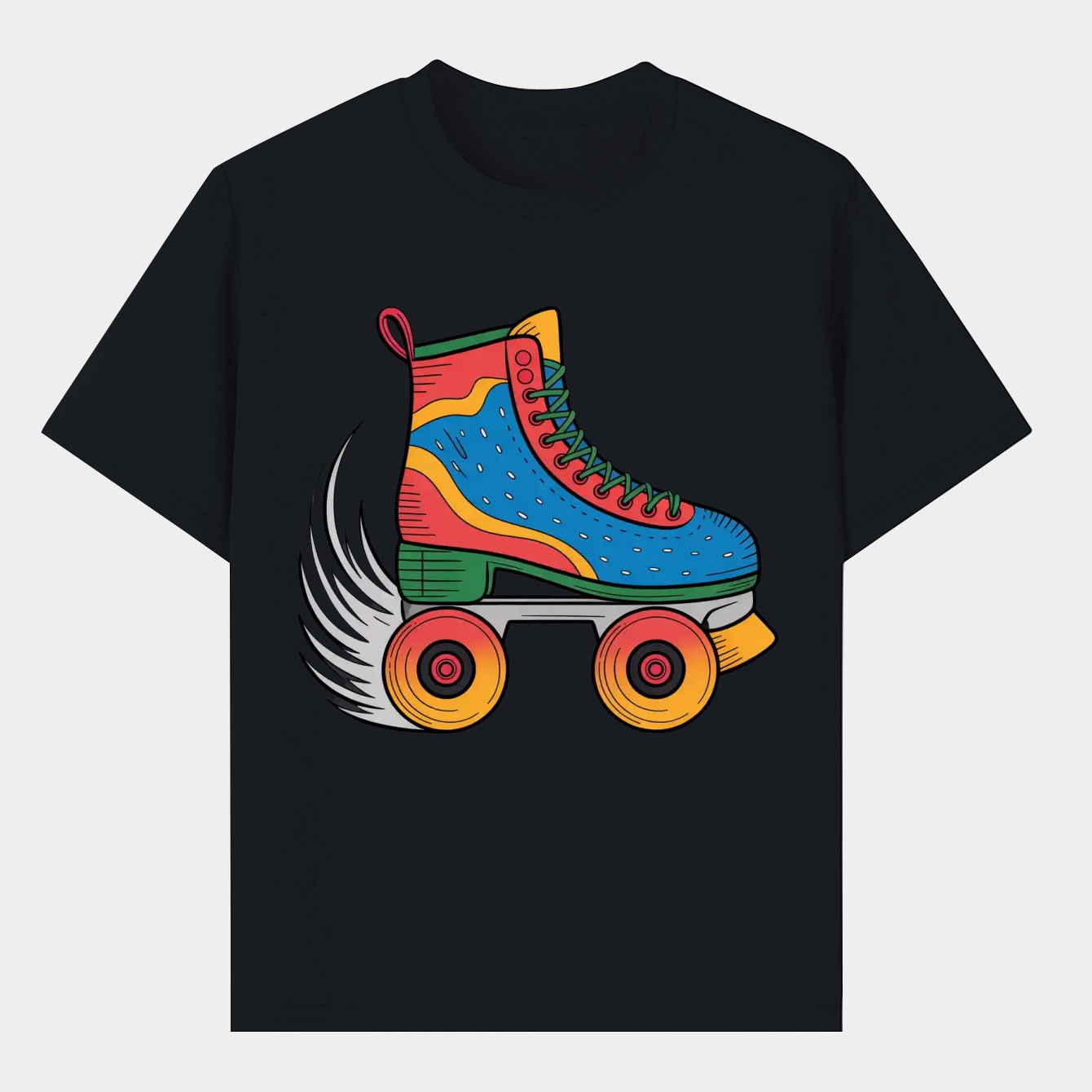 Roller Skate in Motion Men's T-Shirt