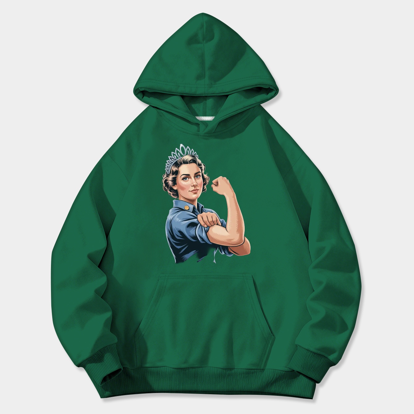 Lizzie the Riveter Women's Plus Size Hoodie