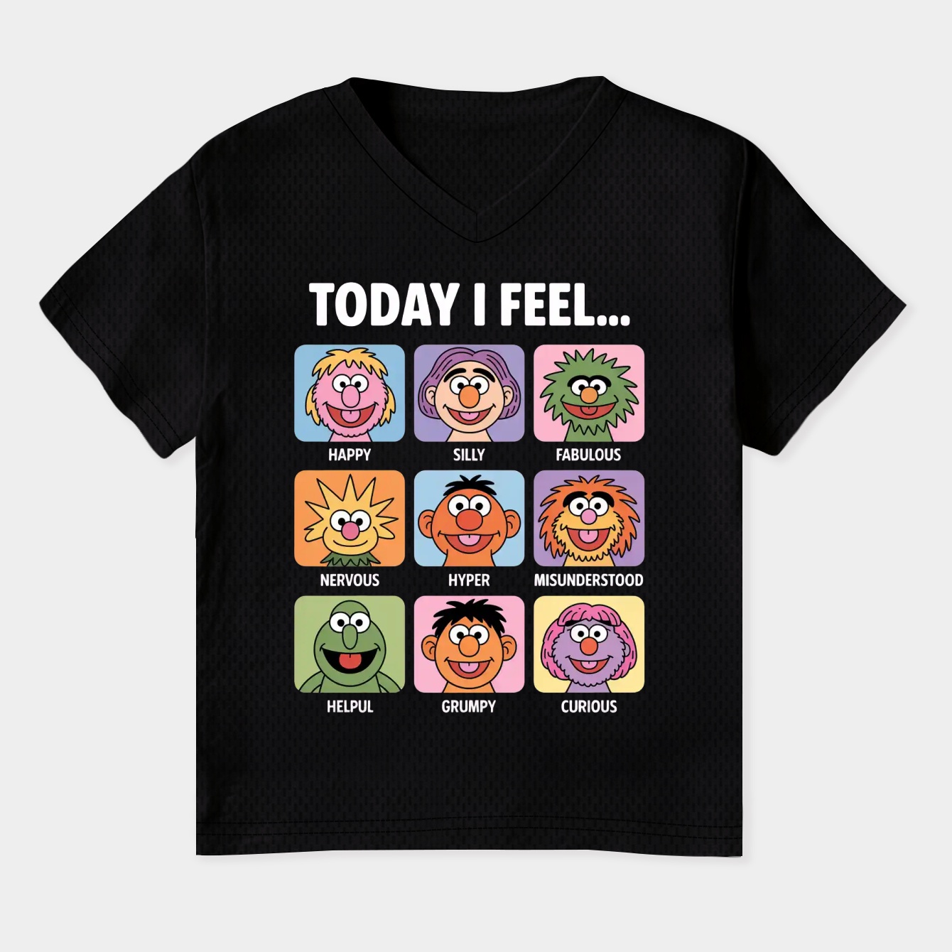 The Muppets Muppet Mood Women's Plus Size V-Neck T-Shirt