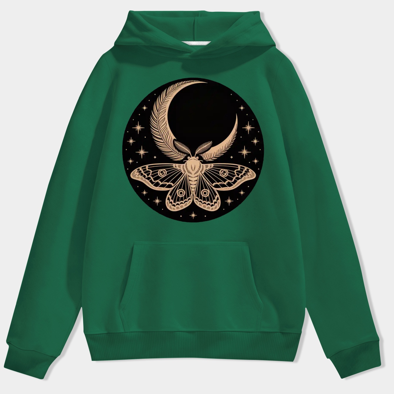 Sublime Celestial Moth Design Men's Hoodie
