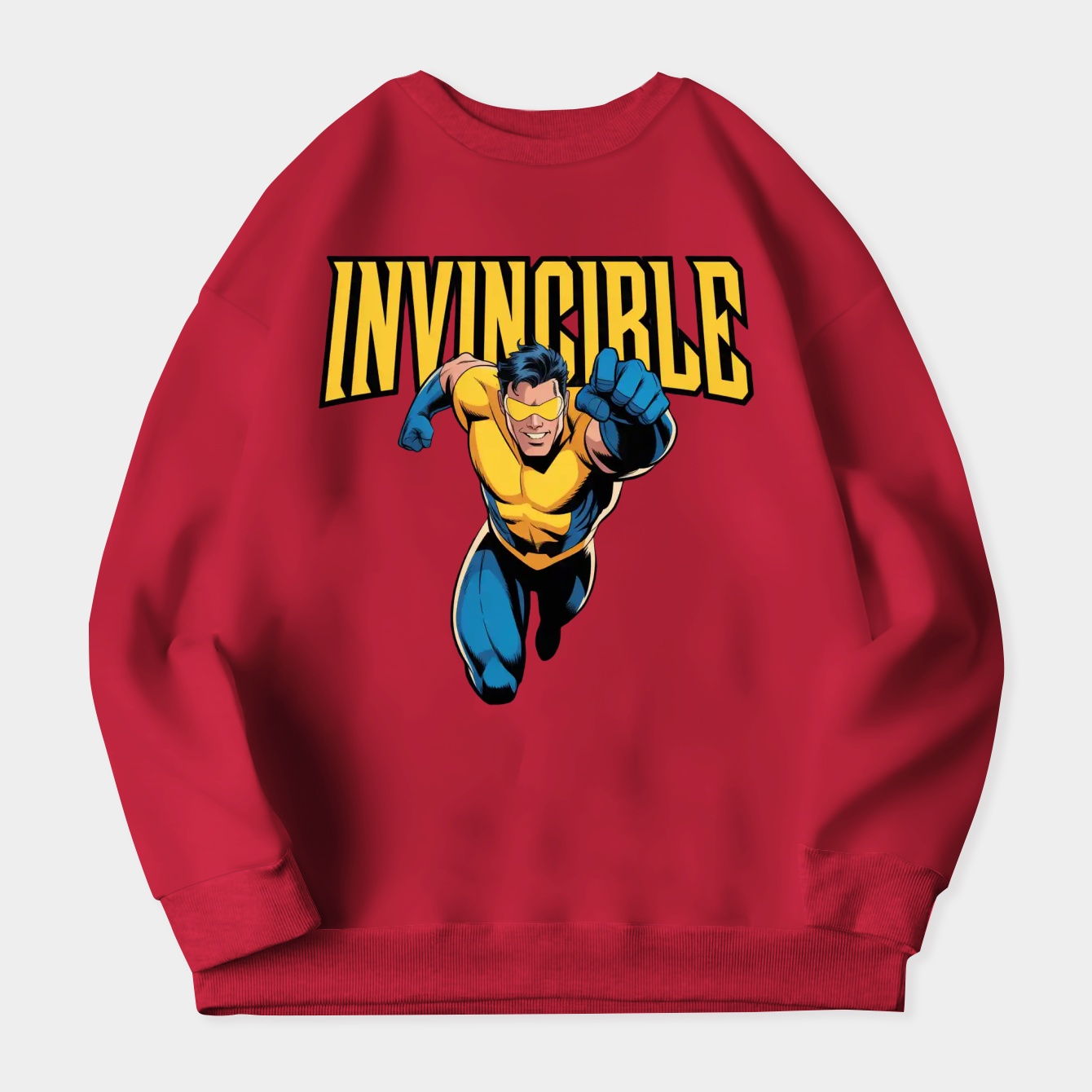 superhero invincible comic style Women's Plus Size Sweatshirt