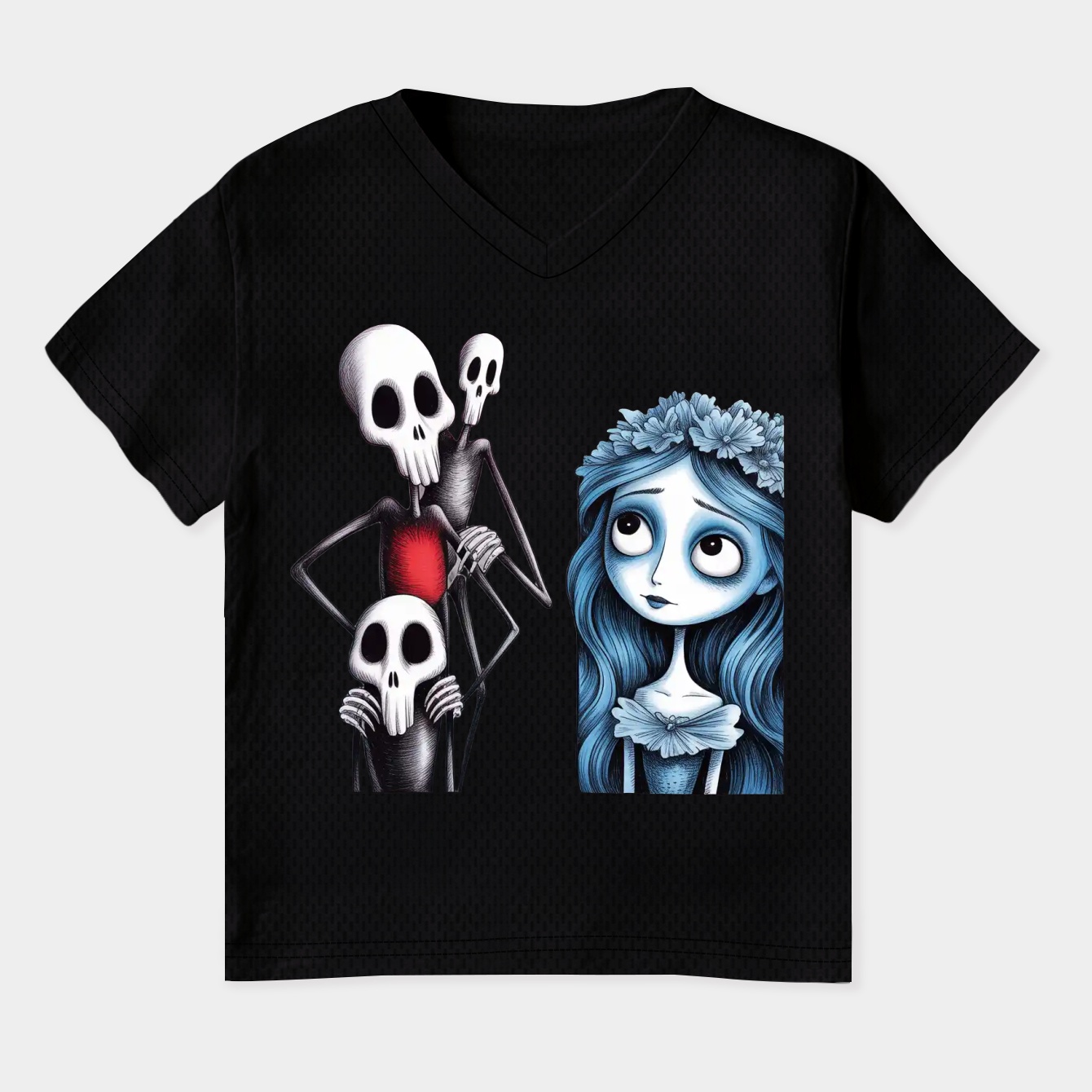 Tim Burton Characters Women's Plus Size V-Neck T-Shirt