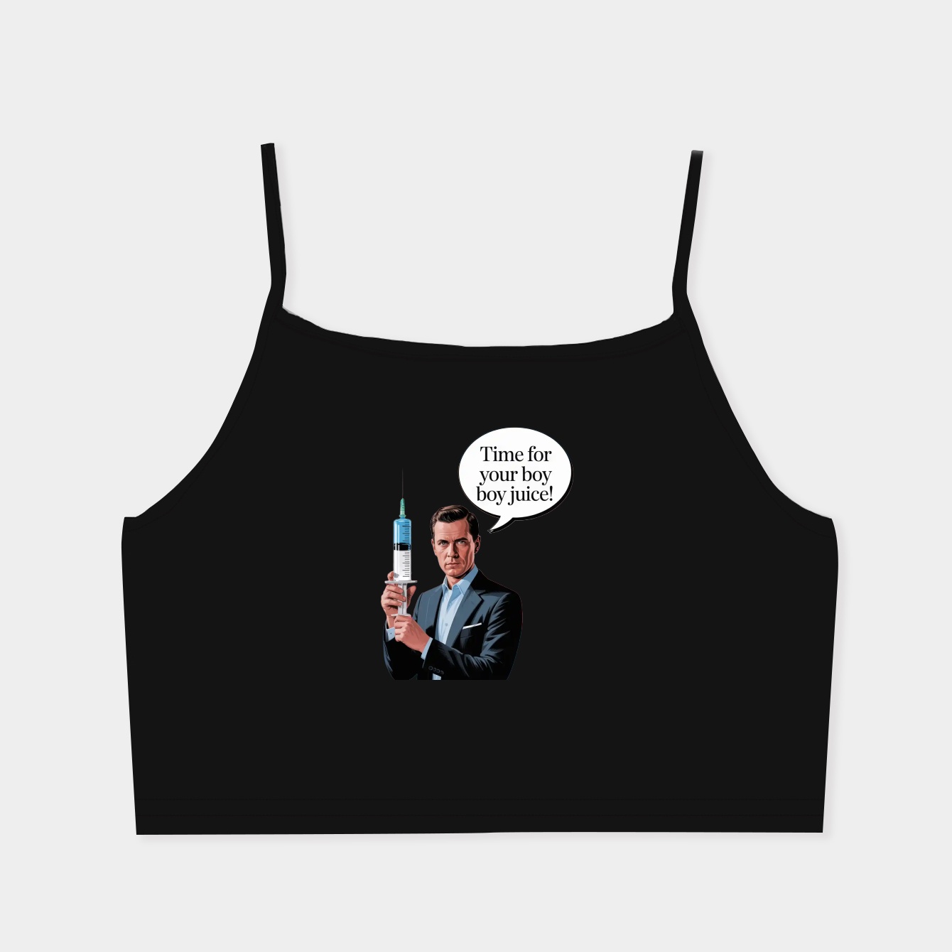 time for boy juice Women's  Spaghetti Strap Tank Top