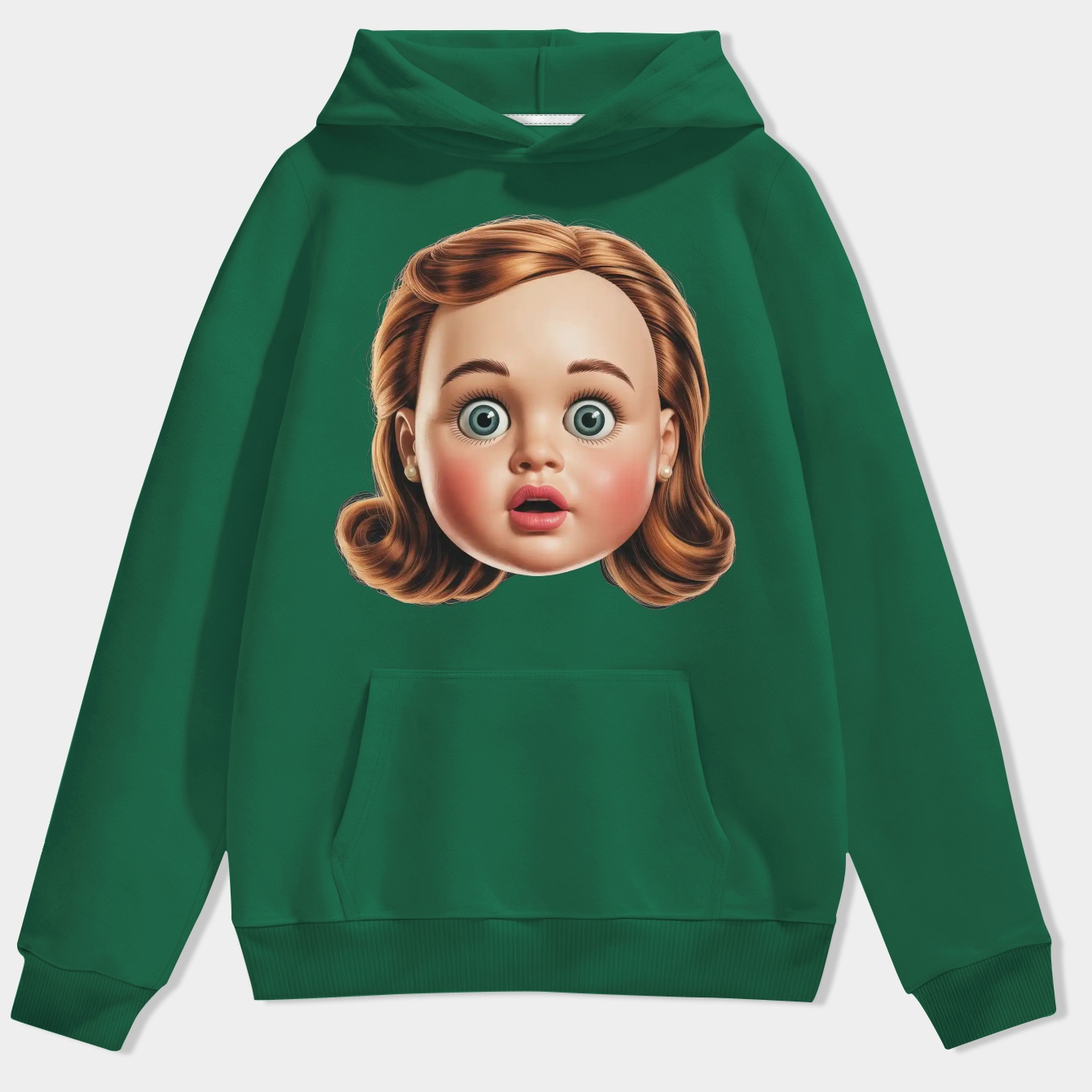Funny Disgusting Doll face Meme Men's Hoodie