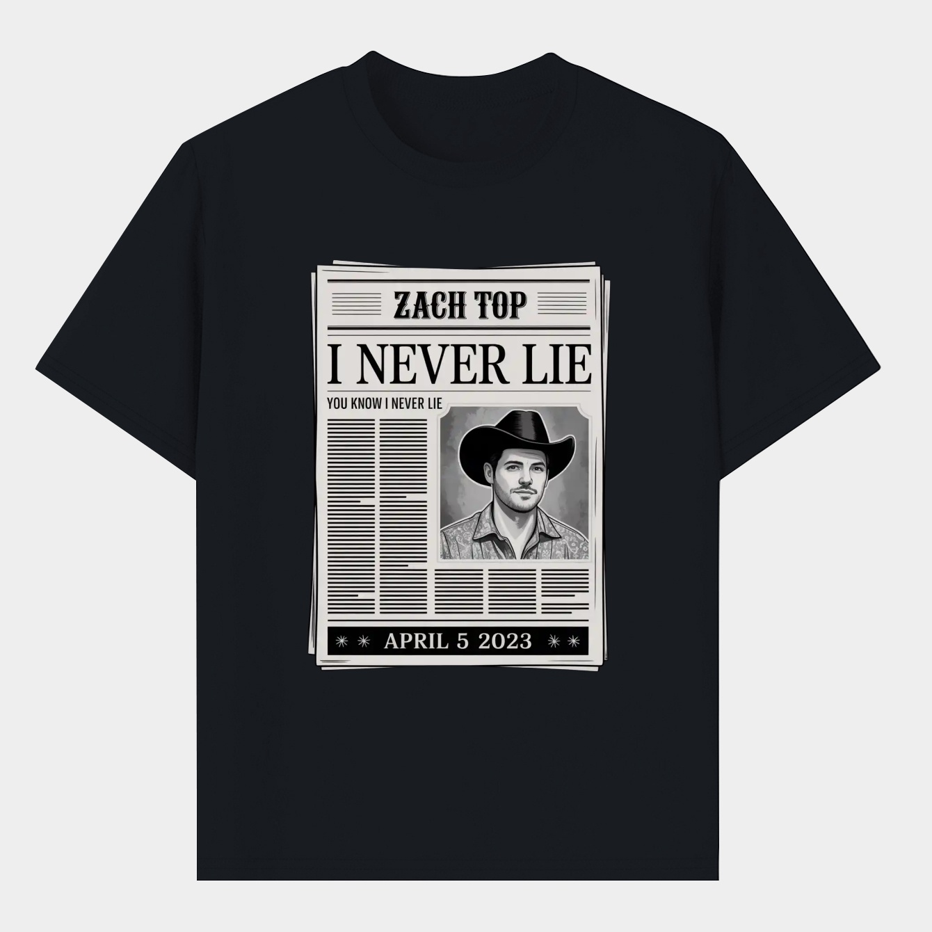 Never Lie Newspaper Men's T-Shirt