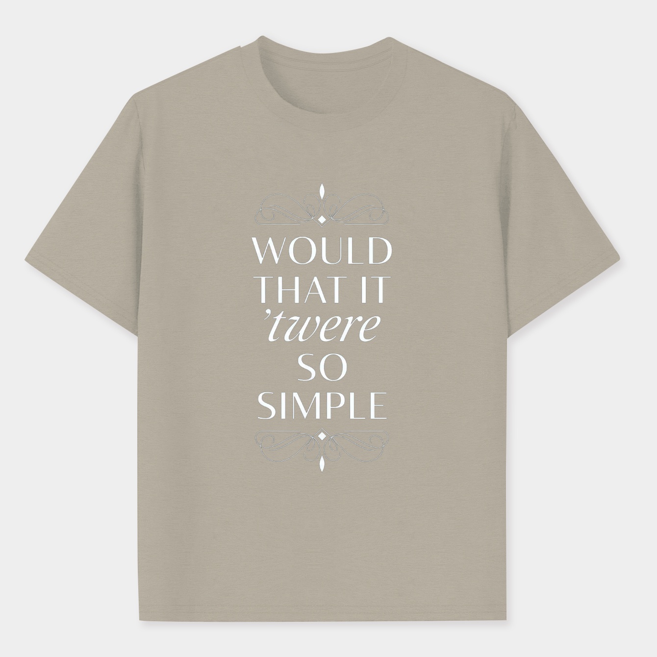 Would That It 'TWERE So Simple Men's Performance Athletic T-Shirt