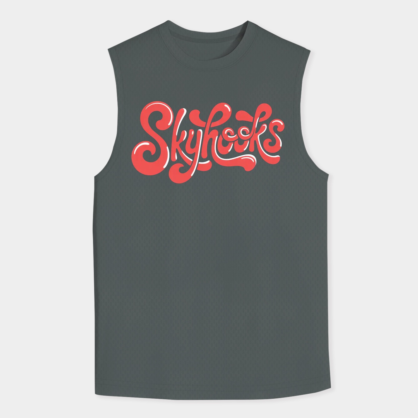 Skyhooks Retro Bubble Script Men's Big & Tall Tank Top
