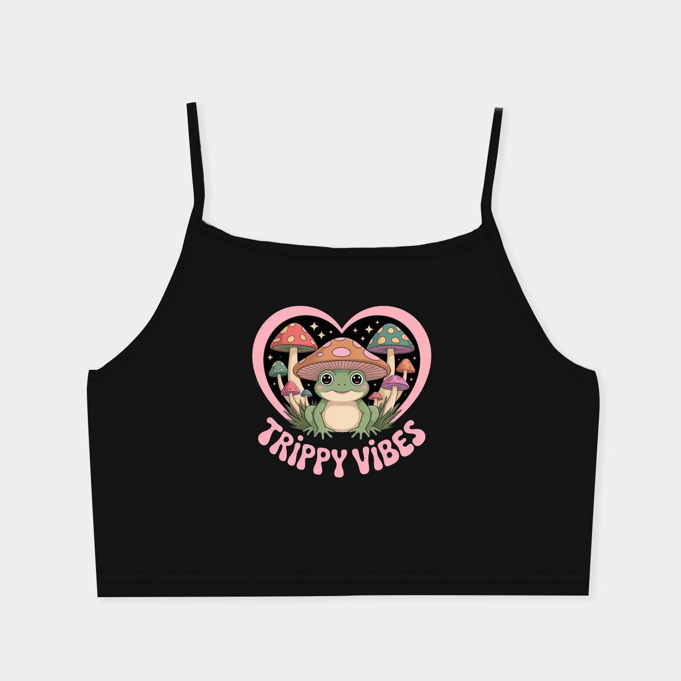 Trippy Vibes Toad Women's Spaghetti Strap Tank Top