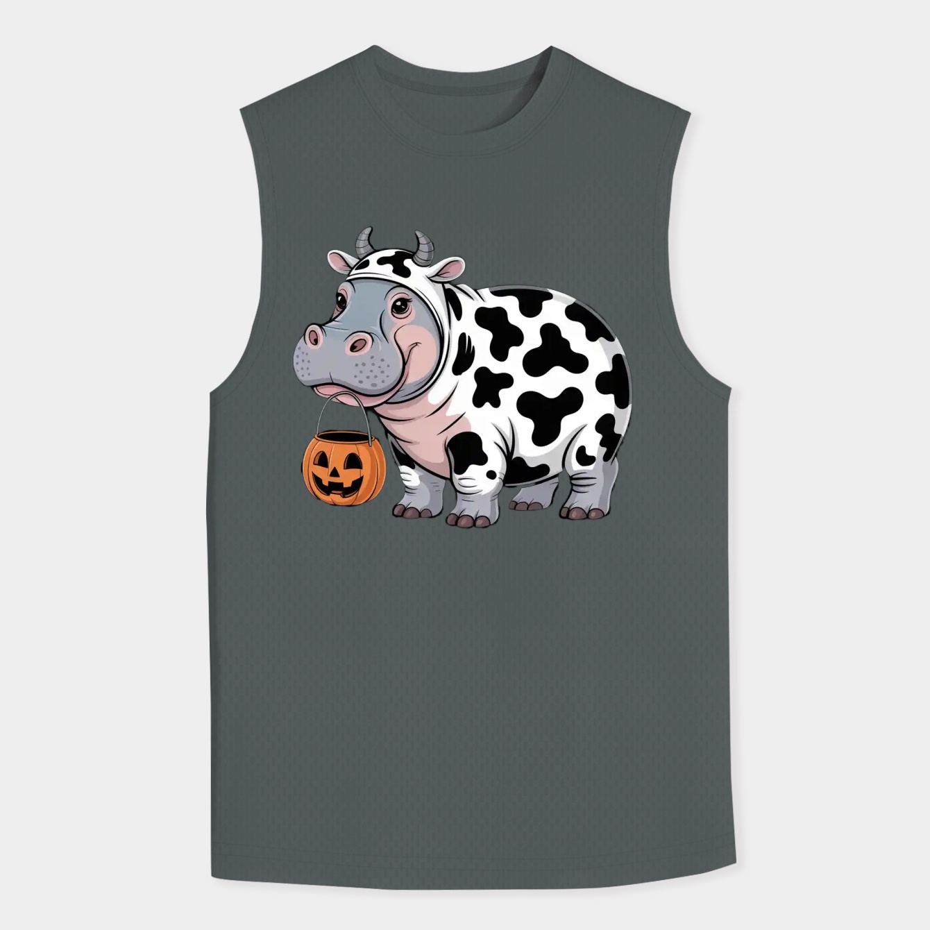 Moo Deng Pygmy Hippo Cow Costume | Viral Animal Meme Art | Cute Funny Halloween Decal | Hippo Fan Gift Merchandise