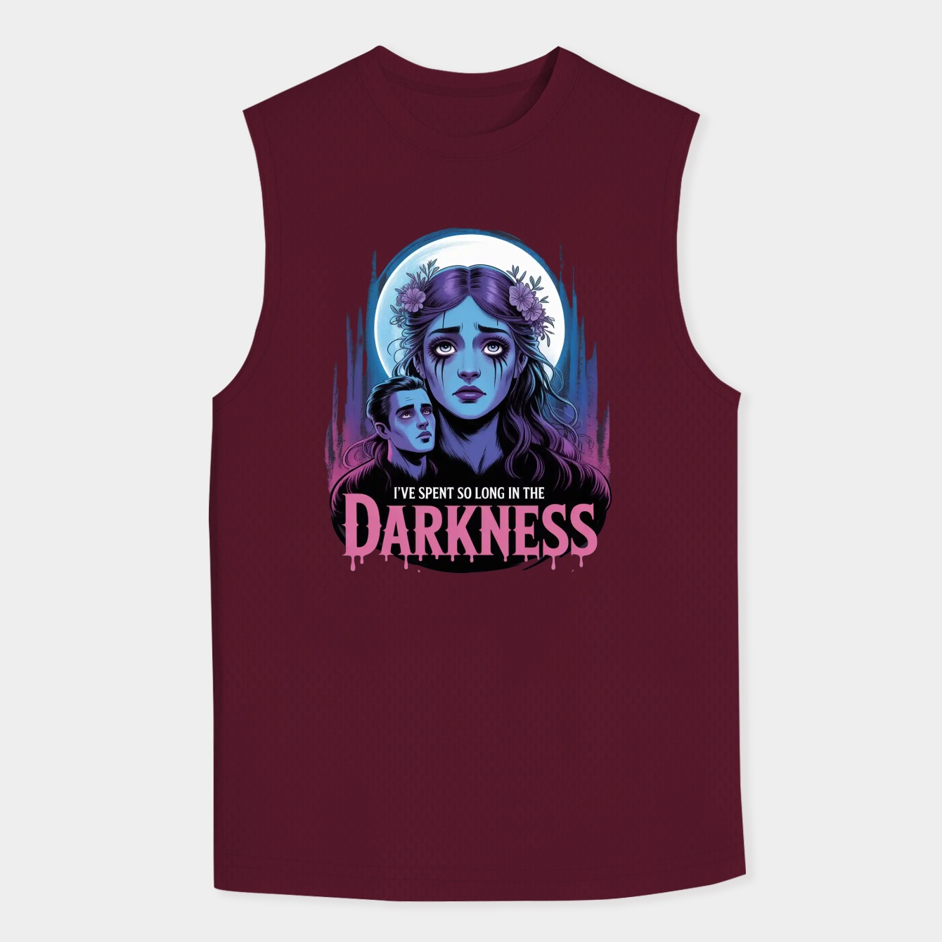 Corpse Bride with glowing darkness text
