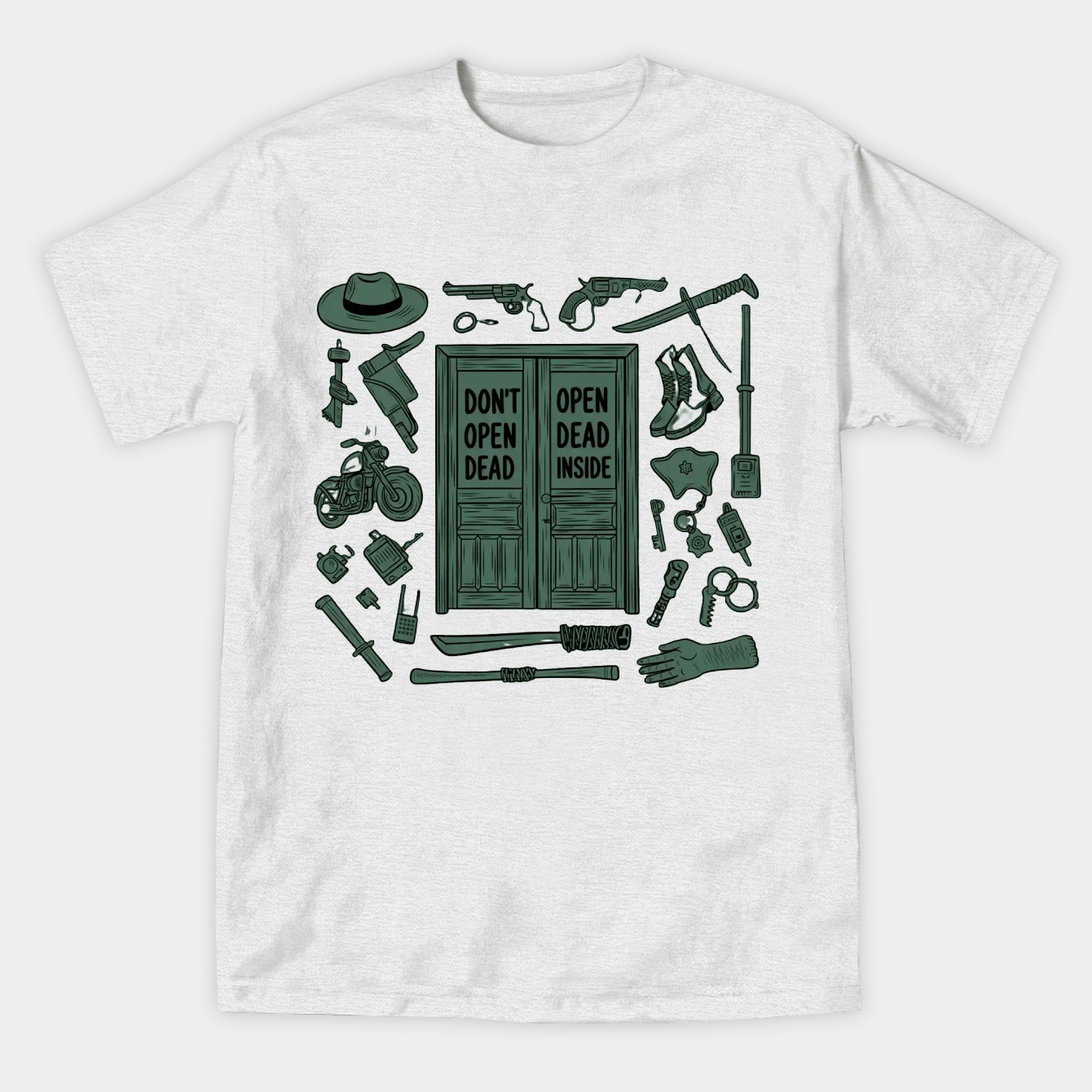 don't open dead inside Women's Athletic Performance T-Shirt