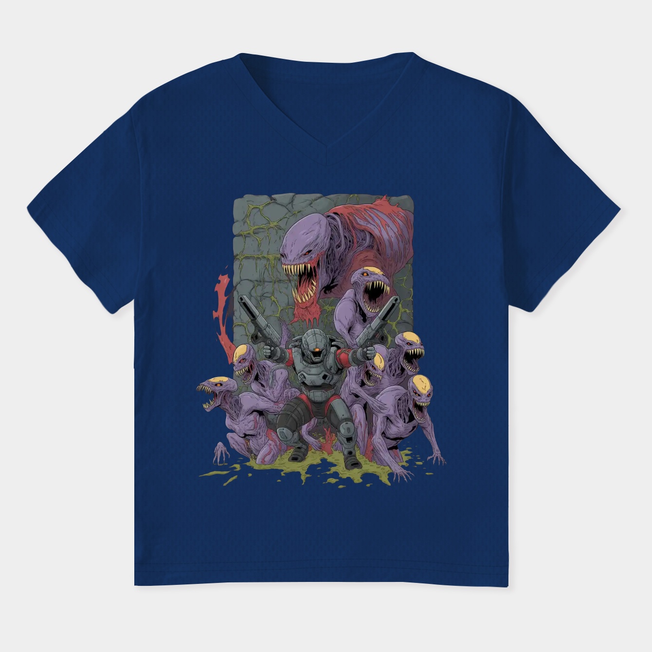 Aliens Vs Predators Women's Plus Size V-Neck T-Shirt