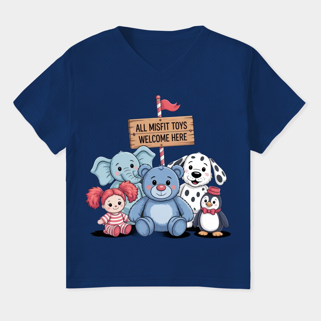 misfits welcome Women's Plus Size V-Neck T-Shirt