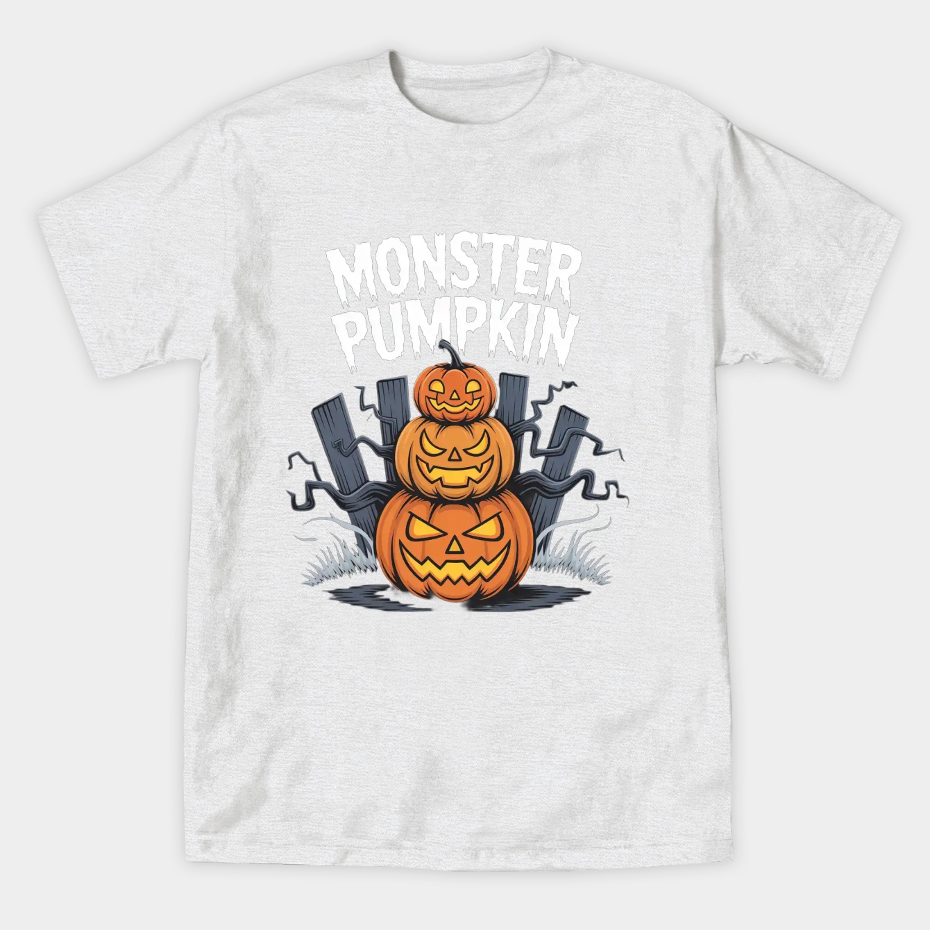Monster Pumpkin Women's Athletic Performance T-Shirt