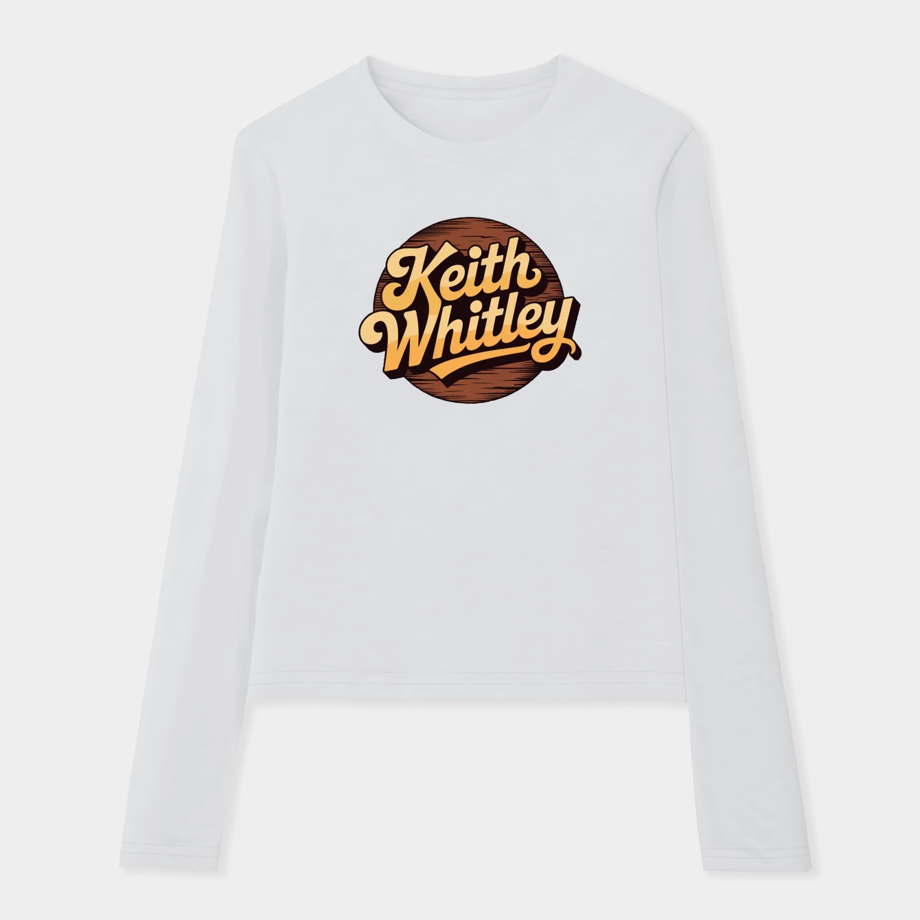 Circle Retro Keith Whitley Women's Soft Long Sleeve T-Shirt