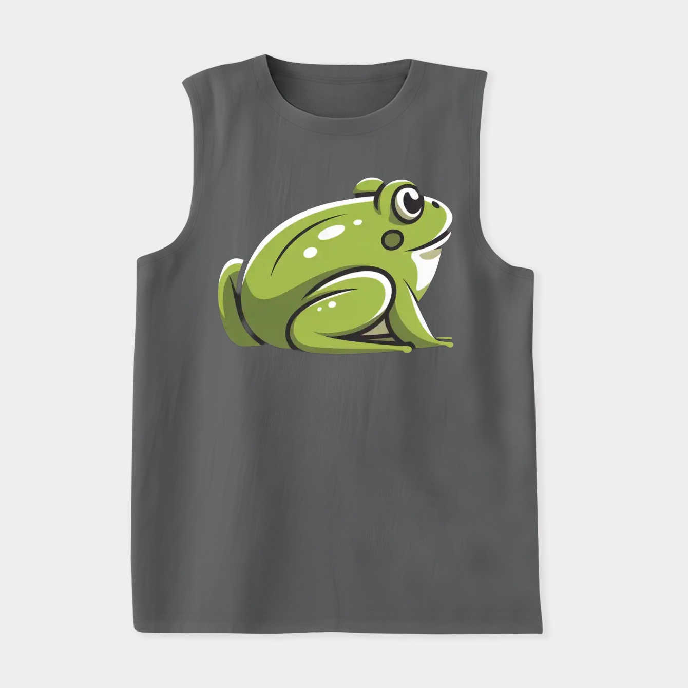 Cute Frog Butt Green Women's Soft Tank Top
