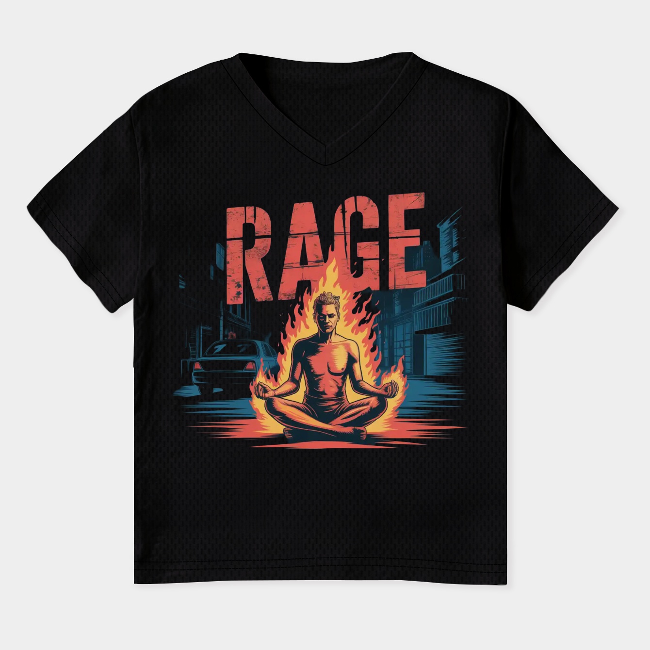 Urban Resistance – Retro Protest Women's Plus Size V-Neck T-Shirt