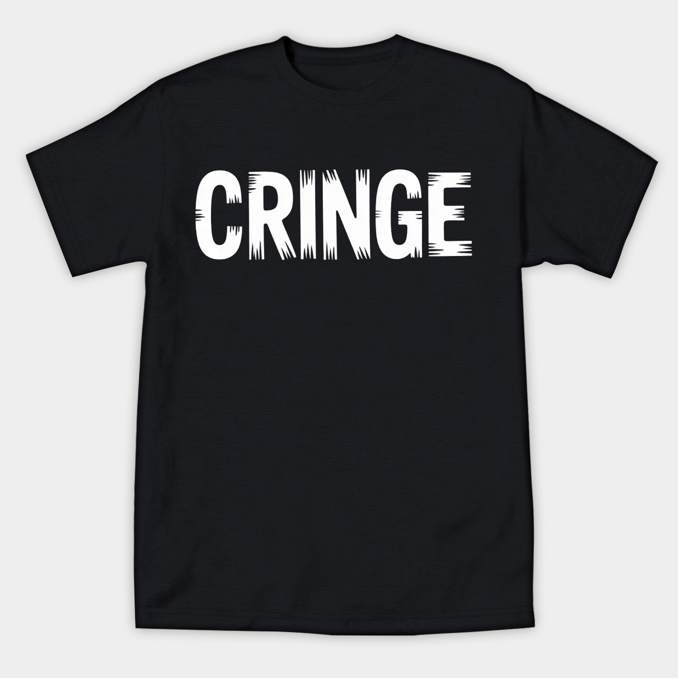 Cringe Bold White Text Design Women's Athletic Performance T-Shirt
