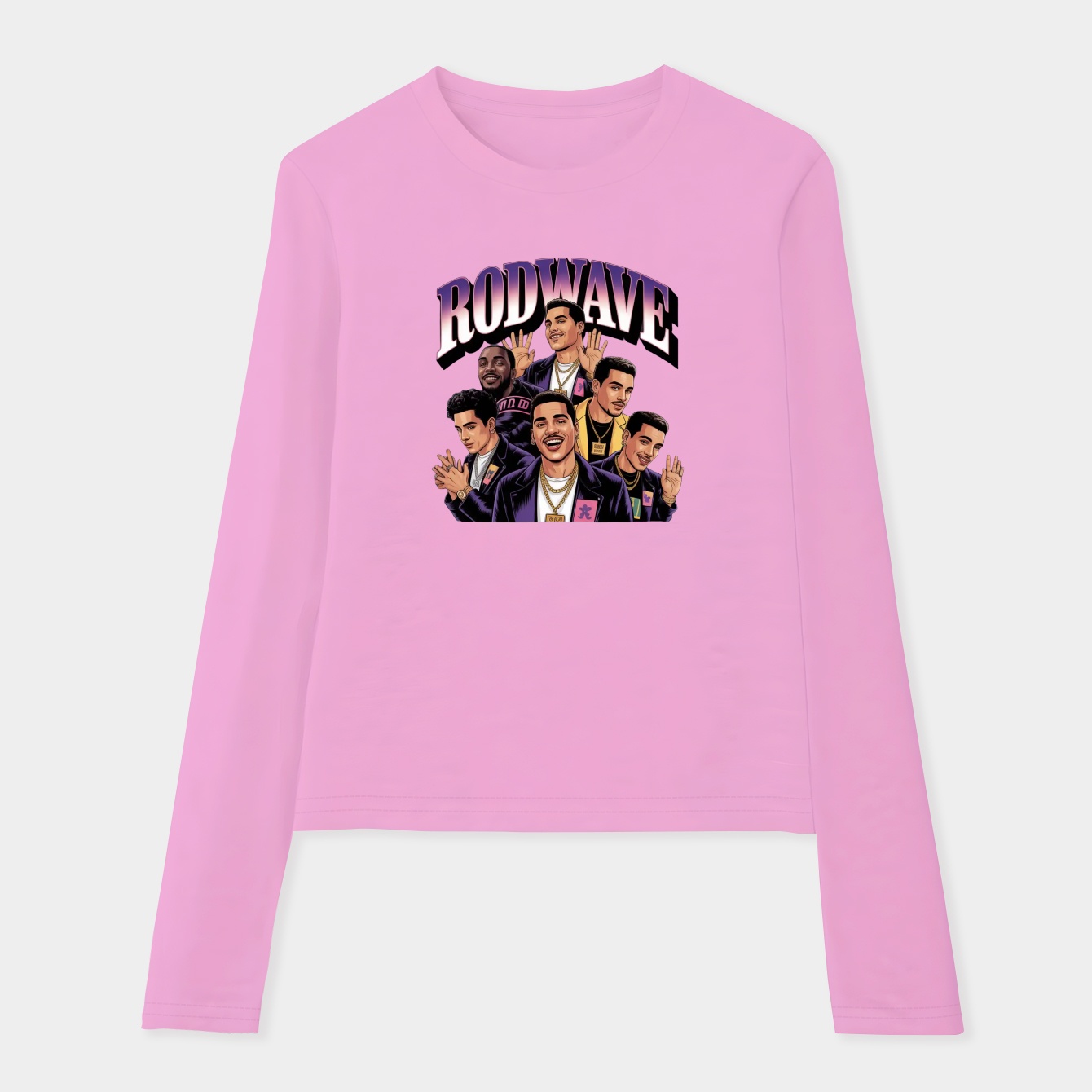 Retro Rod Wave Women's Soft Long Sleeve T-Shirt