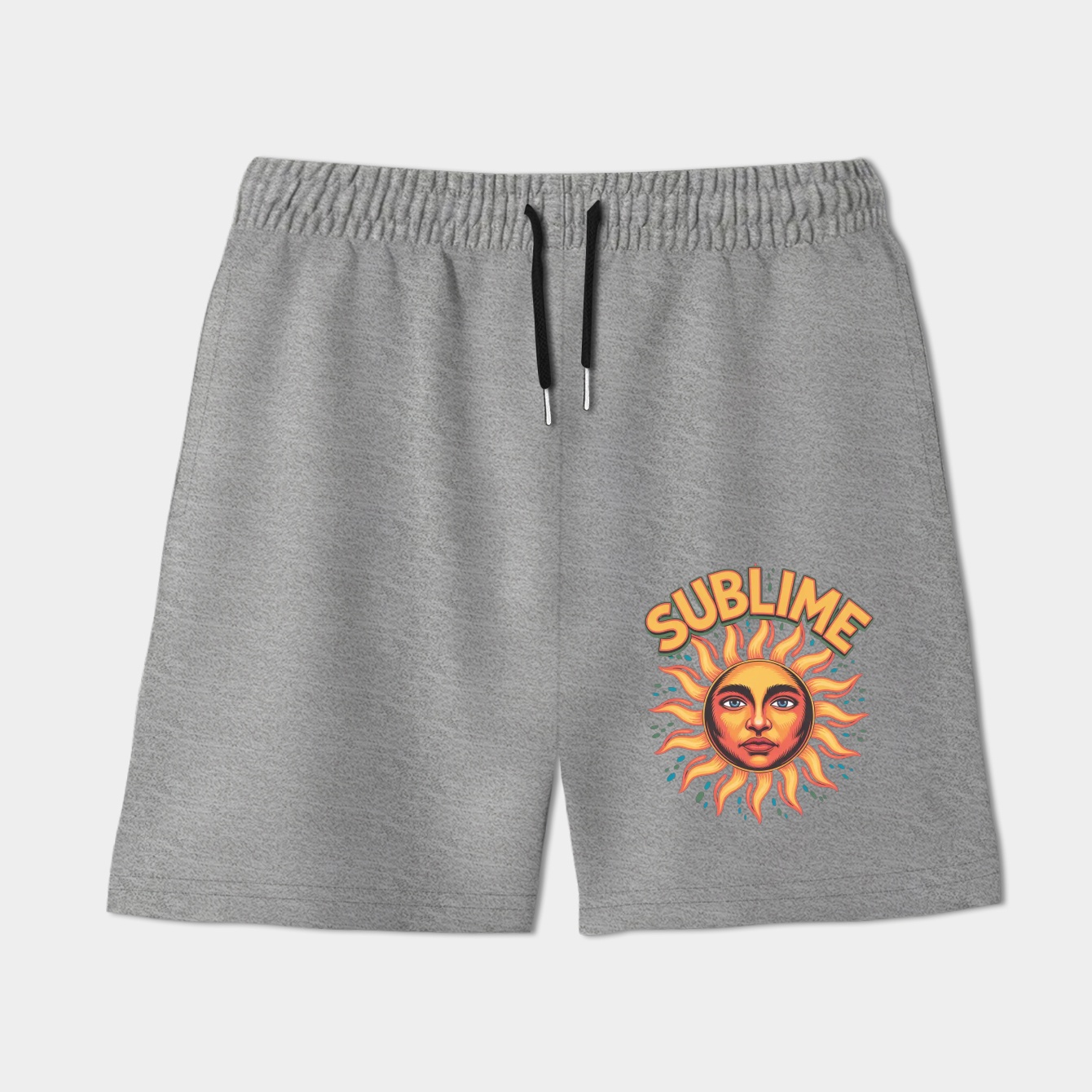 sublime psychedelic sun face Women's Shorts