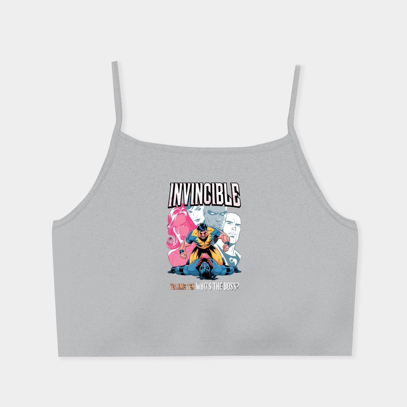 invincible poster Women's Spaghetti Strap Tank Top